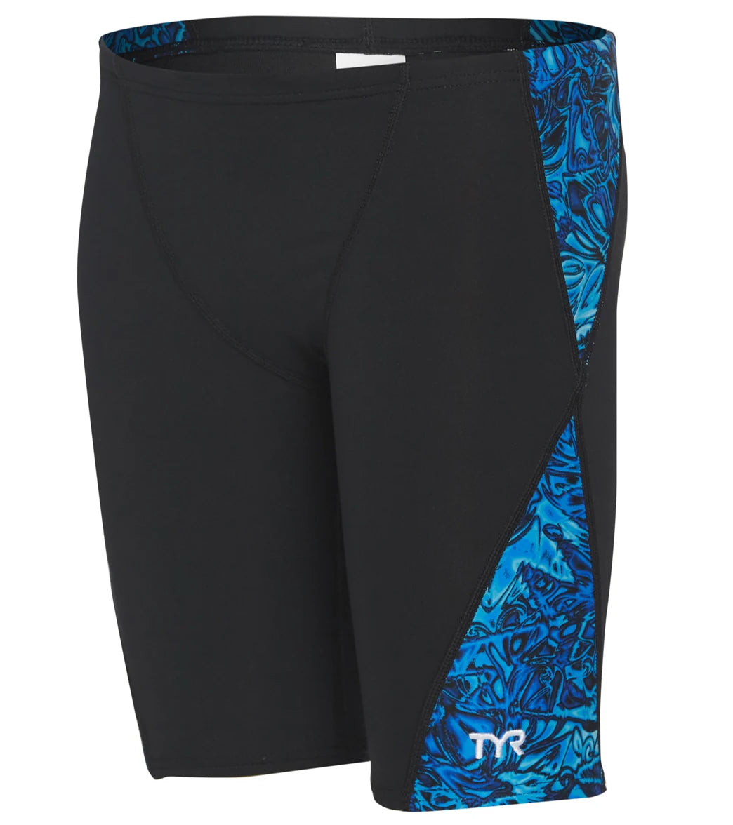 TYR Boys' Nebulous Blade Splice Jammer Swimsuit