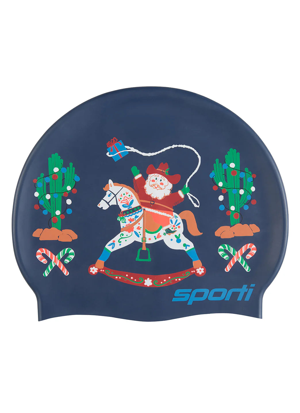 Sporti Yule Tide Wrangler Silicone Swim Cap