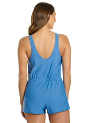 Sporti Starlet Solid Tummy Control Swim Romper