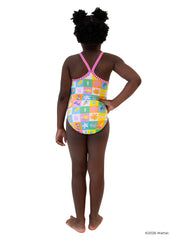Dolfin Little Dolfin X Barbie Girls' Good Times One Piece Swimsuit (Toddler, Little Kid)