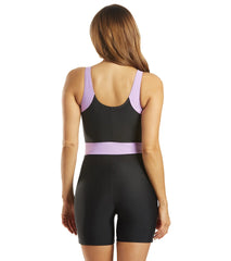 Sporti Unitard Colorblock One Piece Swimsuit