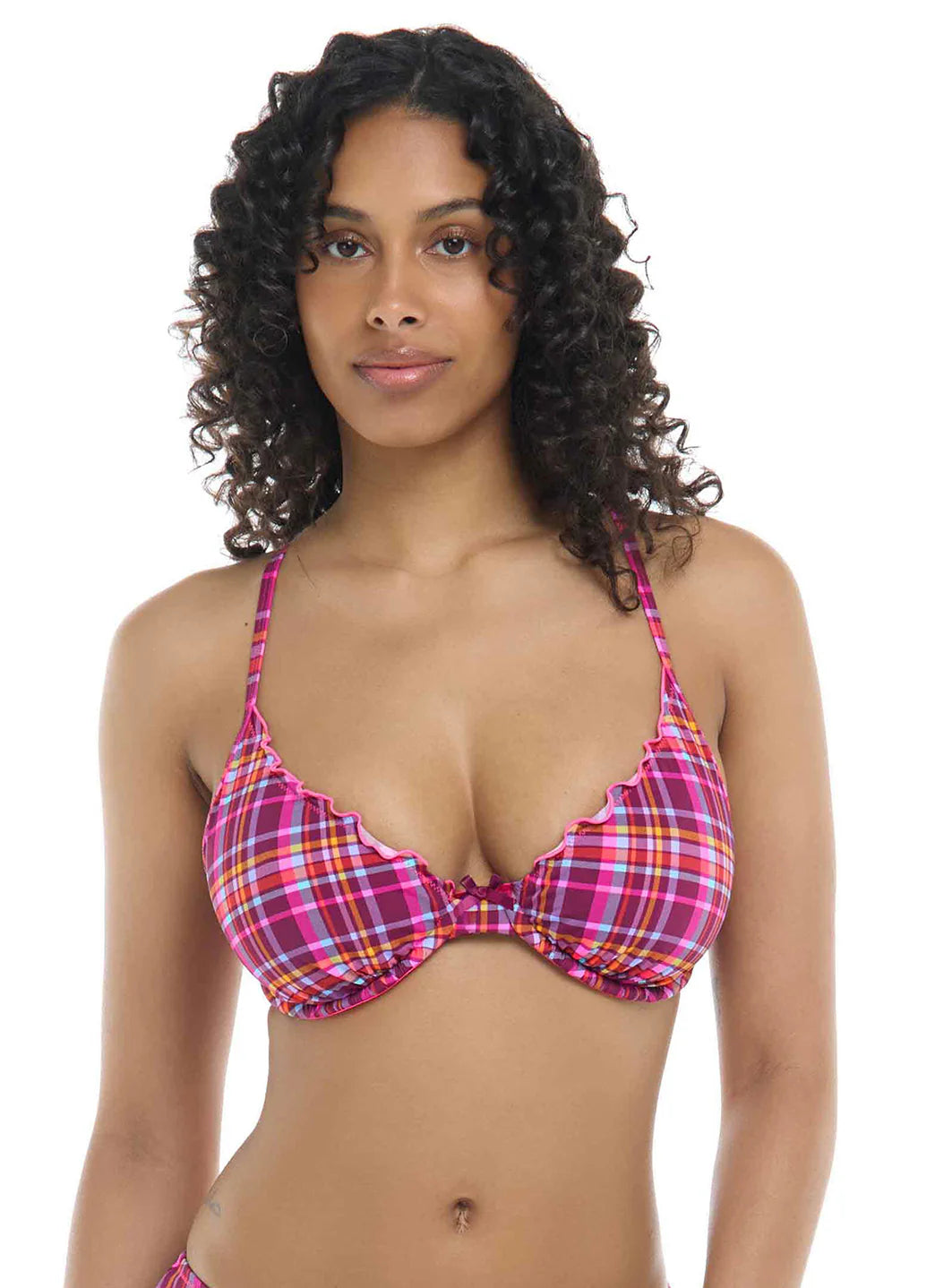 Body Glove Women's Bonnie Solo 2 Way Tie Back Bikini Top (D-F Cup)