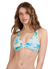 JOLYN Women's Doris Cocopalm Racerback Bikini Top