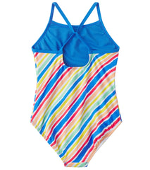 Speedo Girls' Printed Keyhole One Piece Swimsuit (Big Kid)