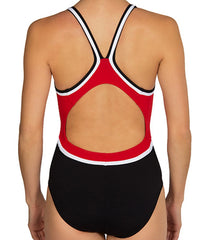 Dolfin Female Color Block Lifeguard One Piece Swimsuit