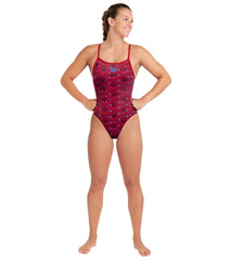 Arena Women's Happy Valentine Challenge Back One Piece Swimsuit