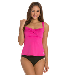 TYR Solid Twist Bra Tankini Top