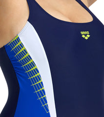 Arena Women's Plus Size Threefold V Back One Piece Swimsuit