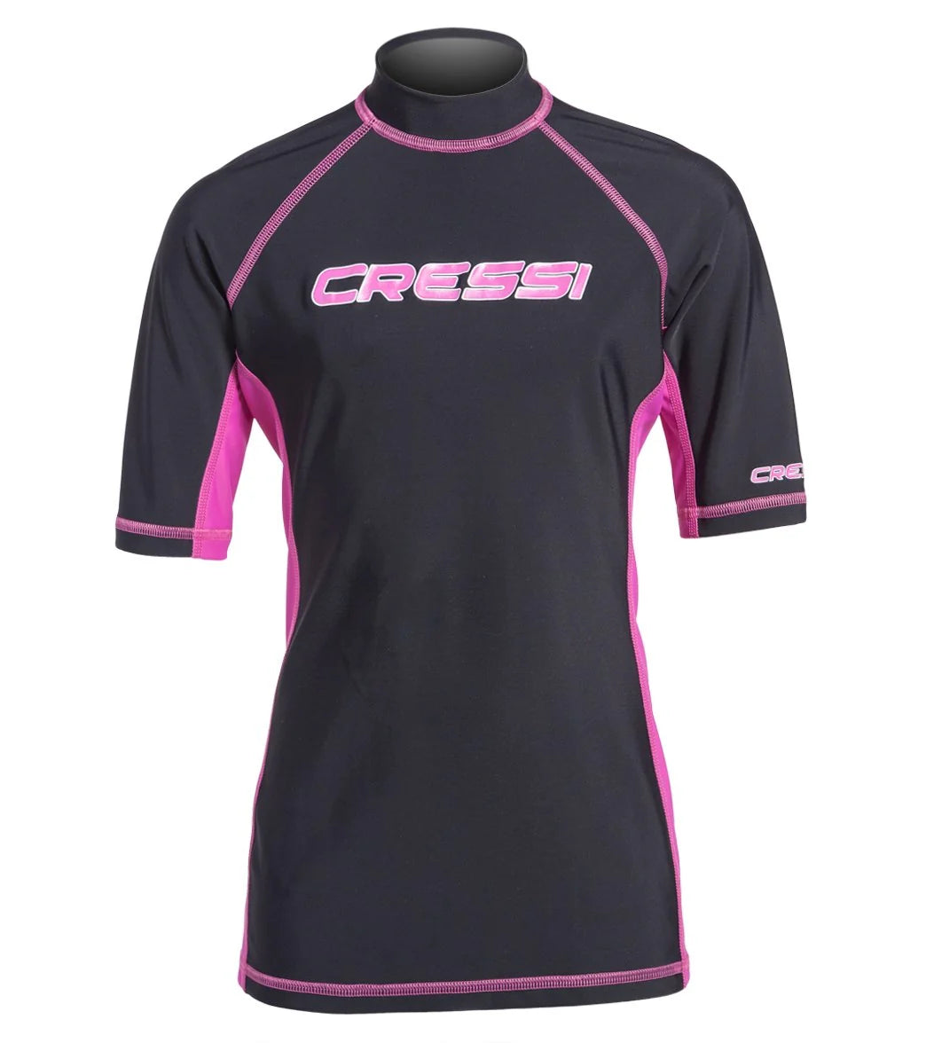 Cressi Girls' Classic Short Sleeve Rashguard (7yrs-15yrs)