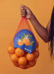 Sporti Orange Blossom Silicone Swim Cap