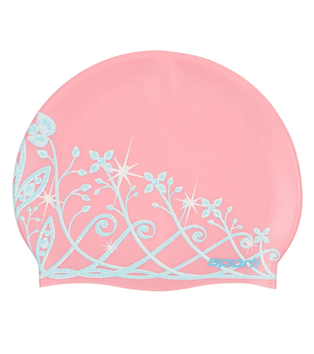 Sporti Tiara Silicone Swim Cap Jr.