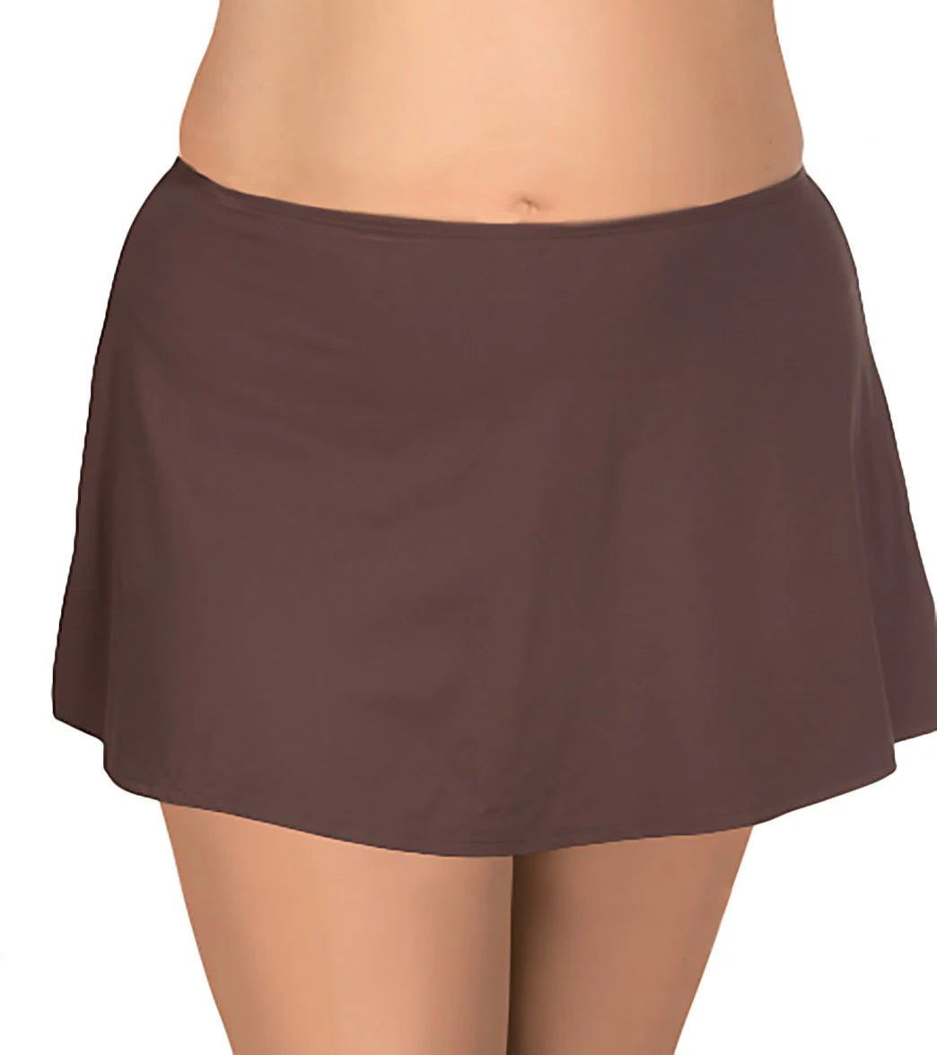 Beach House Solid Plus Size Skirted Bottom