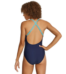 Speedo Women's Adjustable Crossback One Piece Swimsuit