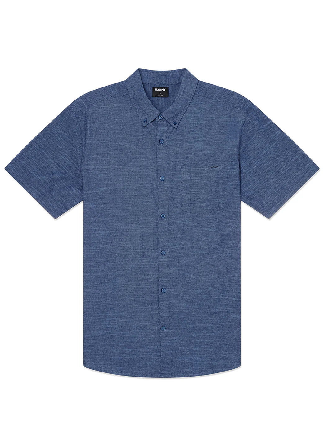Hurley Men's One And Only Stretch Short Sleeve Button-Up Shirt