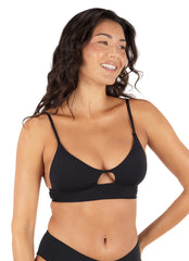 Hurley Women's Solid Bralette Bikini Top