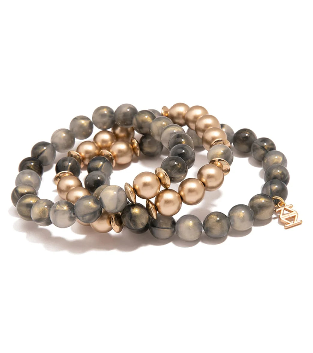 Zenzii Iridescent Beaded Stretch Bracelet