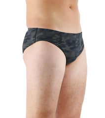 TYR Men's Blackout Camo Racer Brief Swimsuit