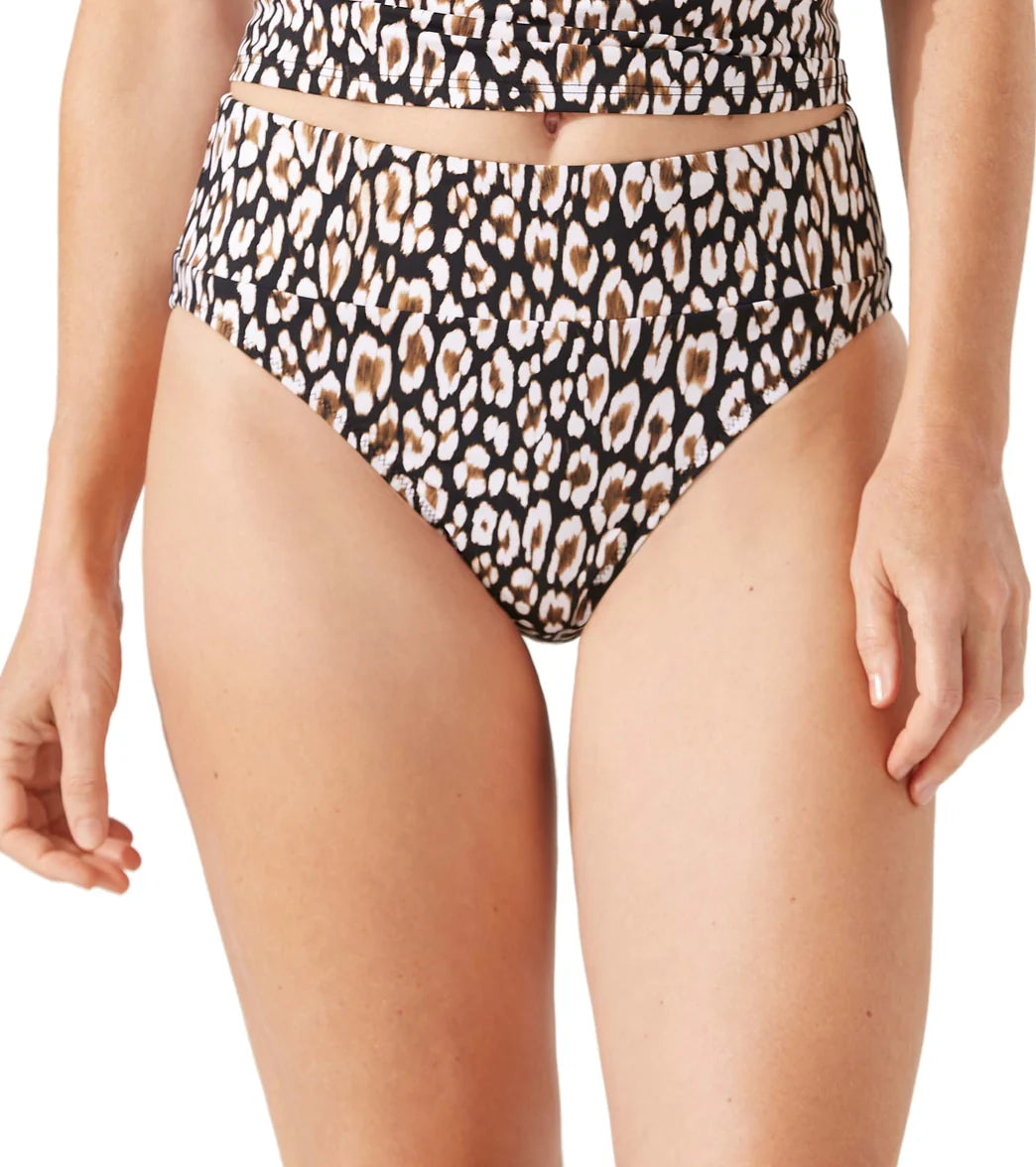 Tommy Bahama Palm Modern Safari Cat High Waist Bikini Bottom