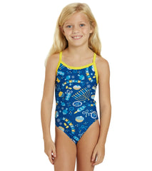 Sporti Granny Sweater Dancing Dreidel Thin Strap One Piece Swimsuit Youth (22-28)