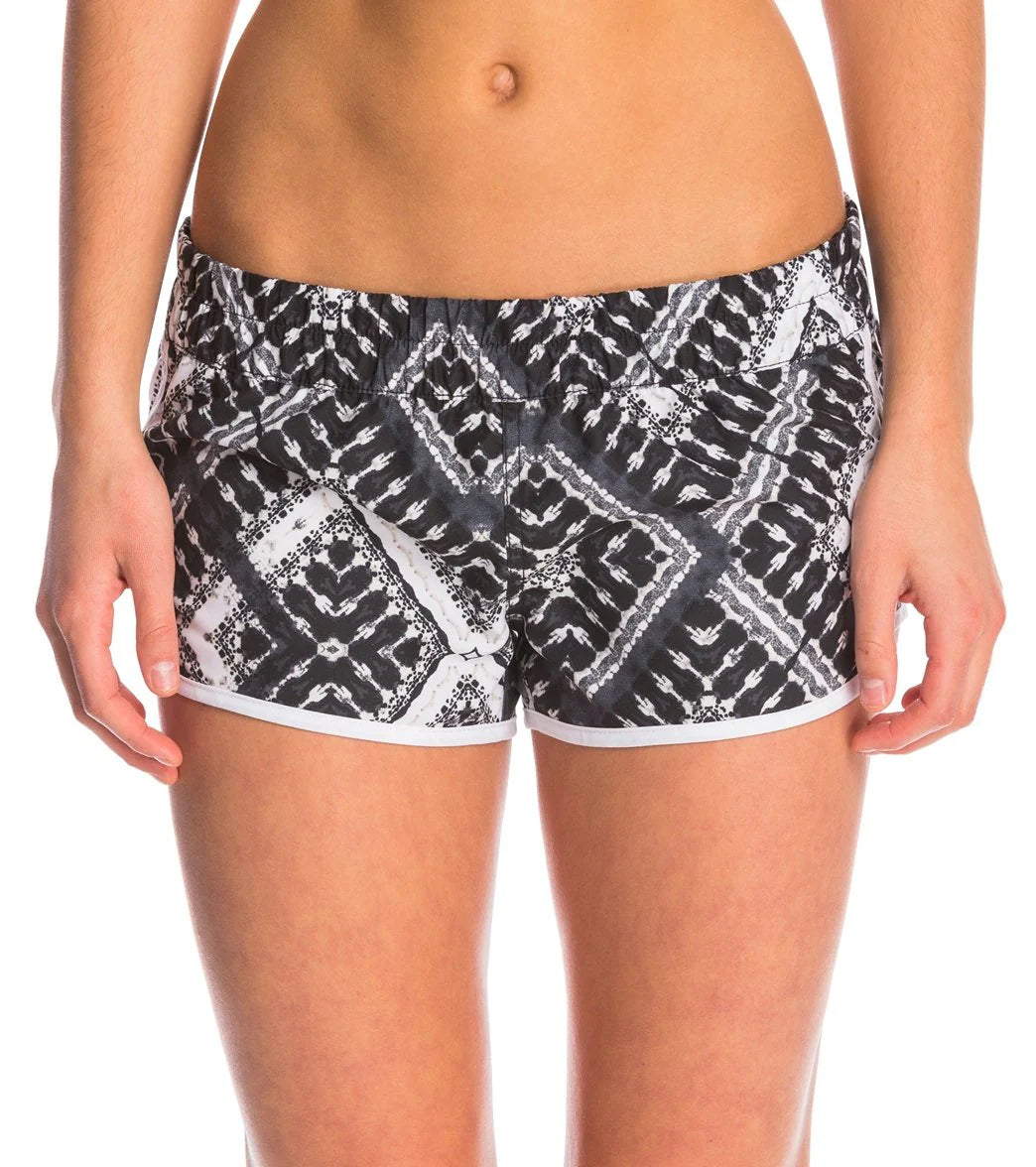 Hurley Women's Supersuede Printed 2.5" Beachrider Tye Dye Boardshort