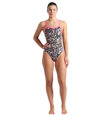 Arena Women's Butterflies Challenge Back One Piece Swimsuit