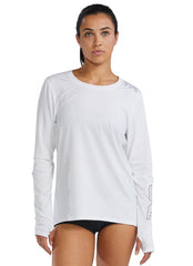 TYR Women's SunDefense Long Sleeve UPF 50+ Swim Shirt