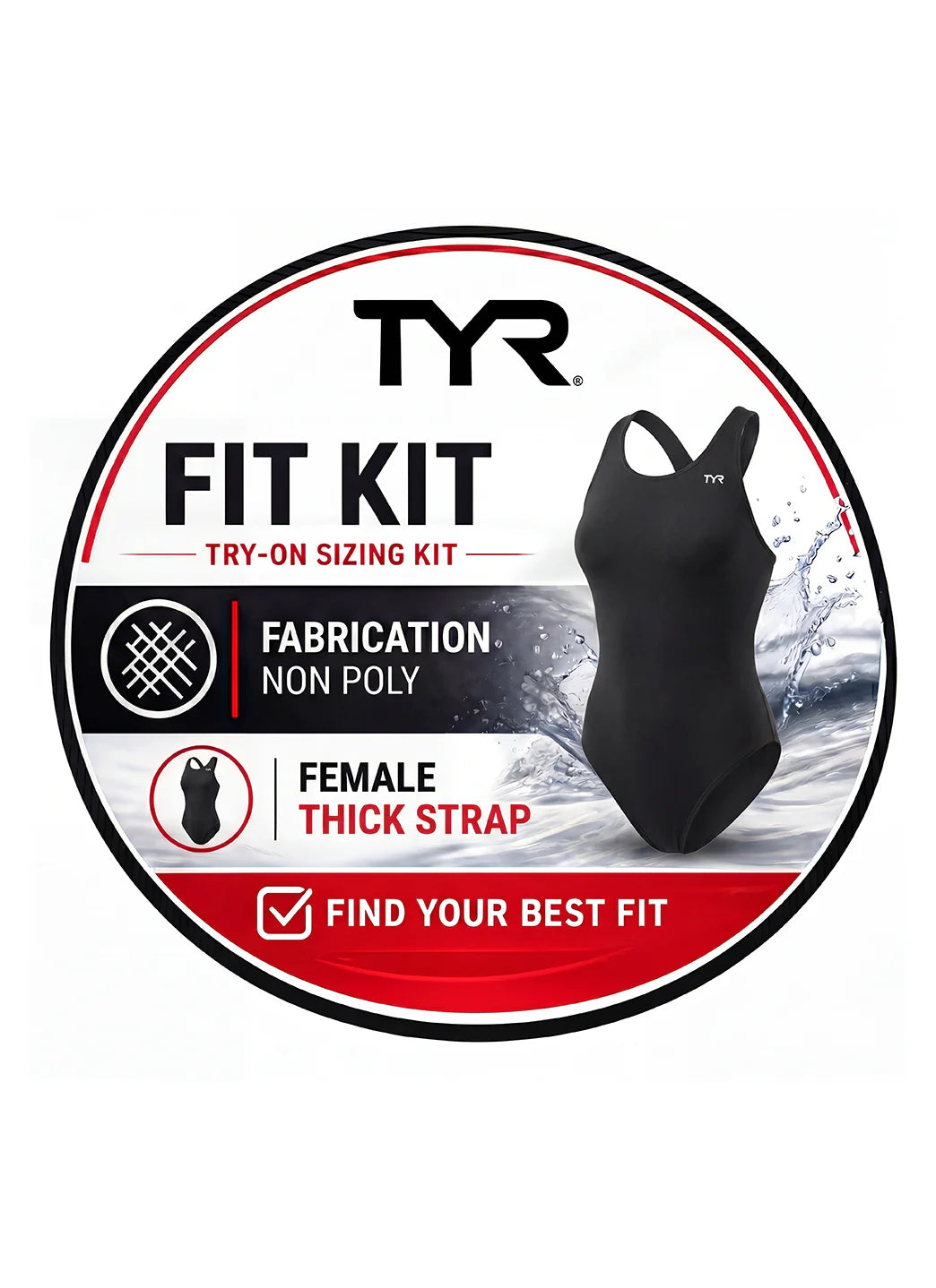 TYR Women's Non Poly Fit Kit Thick Strap One Piece Swimsuit