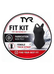TYR Women's Non Poly Fit Kit Thick Strap One Piece Swimsuit