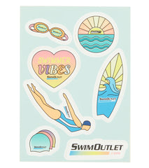 SwimOutlet Swimmer Vibes Stickers