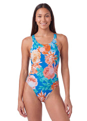 Sporti Island Bouquet Wide Strap One Piece Swimsuit (22-44)