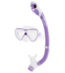 Cressi Kids Pegaso Mask and Iguana Semi-Dry Snorkel Set