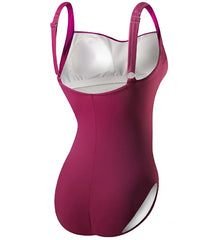 TYR Solid Twisted Bra Chlorine Resistant Controlfit One Piece Swimsuit