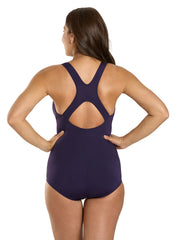 Dolfin Women's Aquashape Solid Conservative One Piece Swimsuit