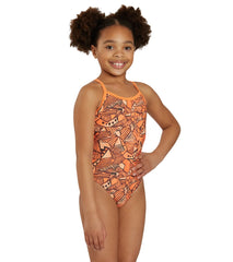 Sporti Tribal Graffiti Thin Strap One Piece Swimsuit Youth (22 - 28)