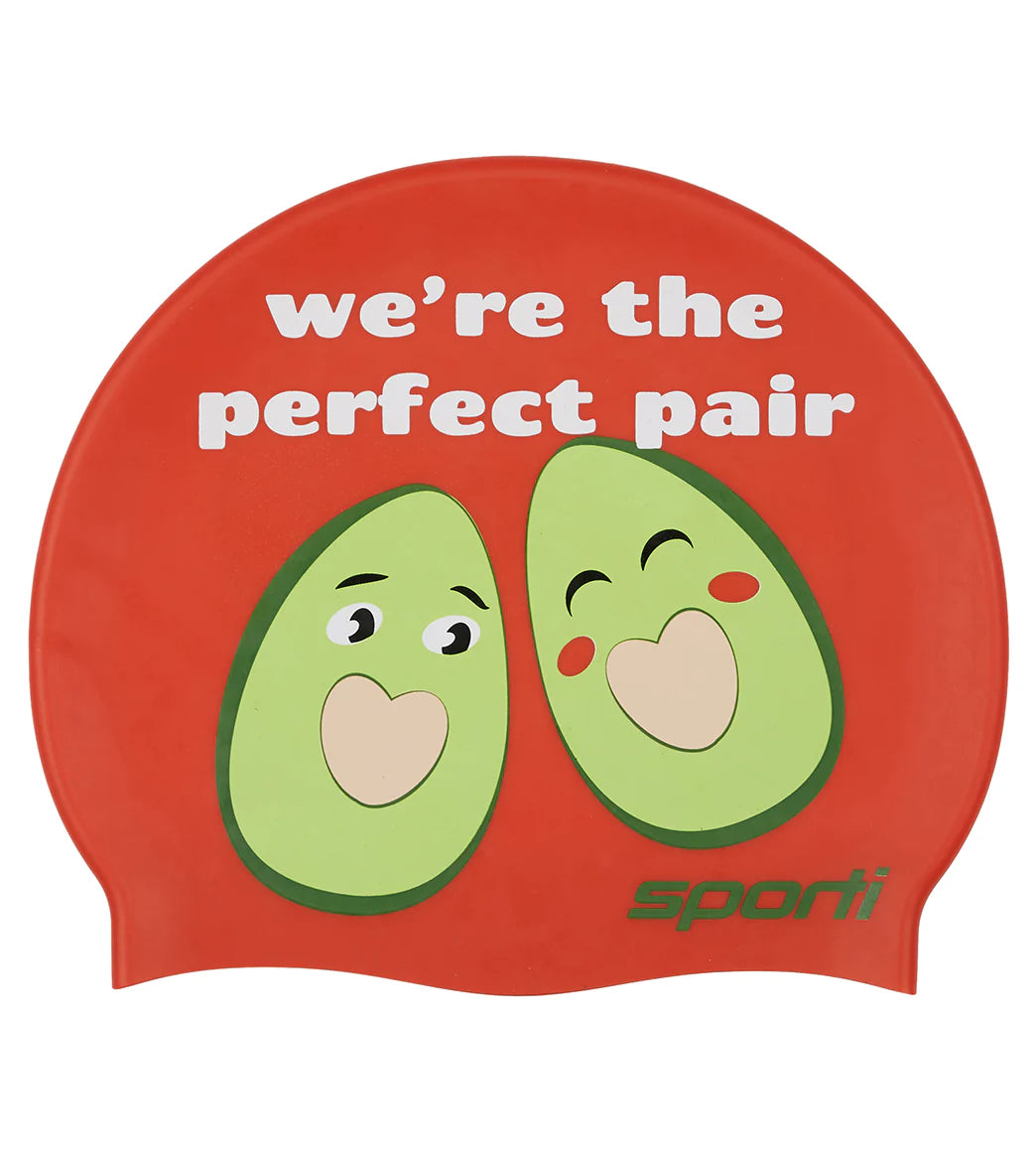 Sporti Limited Edition Holy Guacamole Silicone Swim Cap