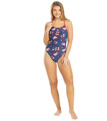Arena Women's Graffiti USA Booster Back One Piece Swimsuit