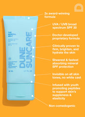 DUNE SUNCARE The Mineral Melt Invisible Face SPF 30 Suncare 2.5 fl oz