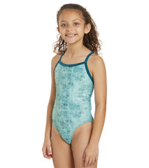 Sporti x Emma Weyant Sand Dollar Lace Thin Strap One Piece Swimsuit Youth (22-28)