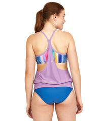 Speedo Active Women's Chlorine Resistant Blouson Tankini Top