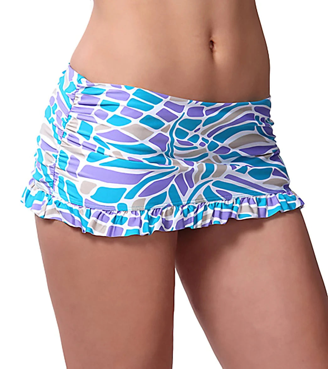 Jantzen Moroccan Mosaic Swim Skirted Bikini Bottom