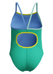 Speedo Girls' Solid Propel Back One Piece Swimsuit (Big Kid)