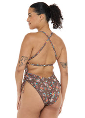 Body Glove Women's Belle Missy V Neck One Piece Swimsuit