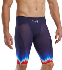 TYR Men's Venzo USA High Waist Jammer Tech Suit Swimsuit