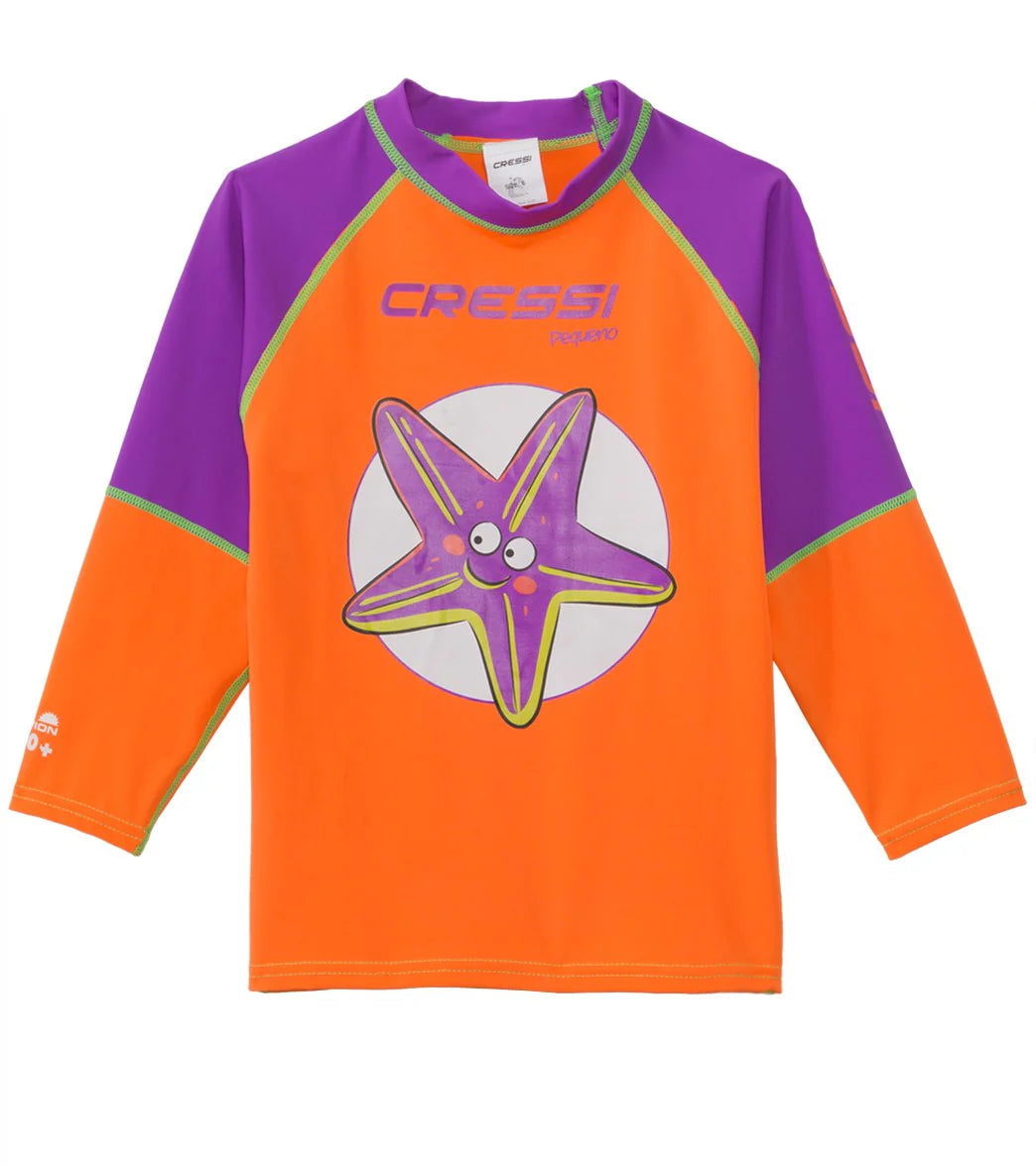 Cressi Girls' Pequeno Long Sleeve Rashguard (2T-7yrs)