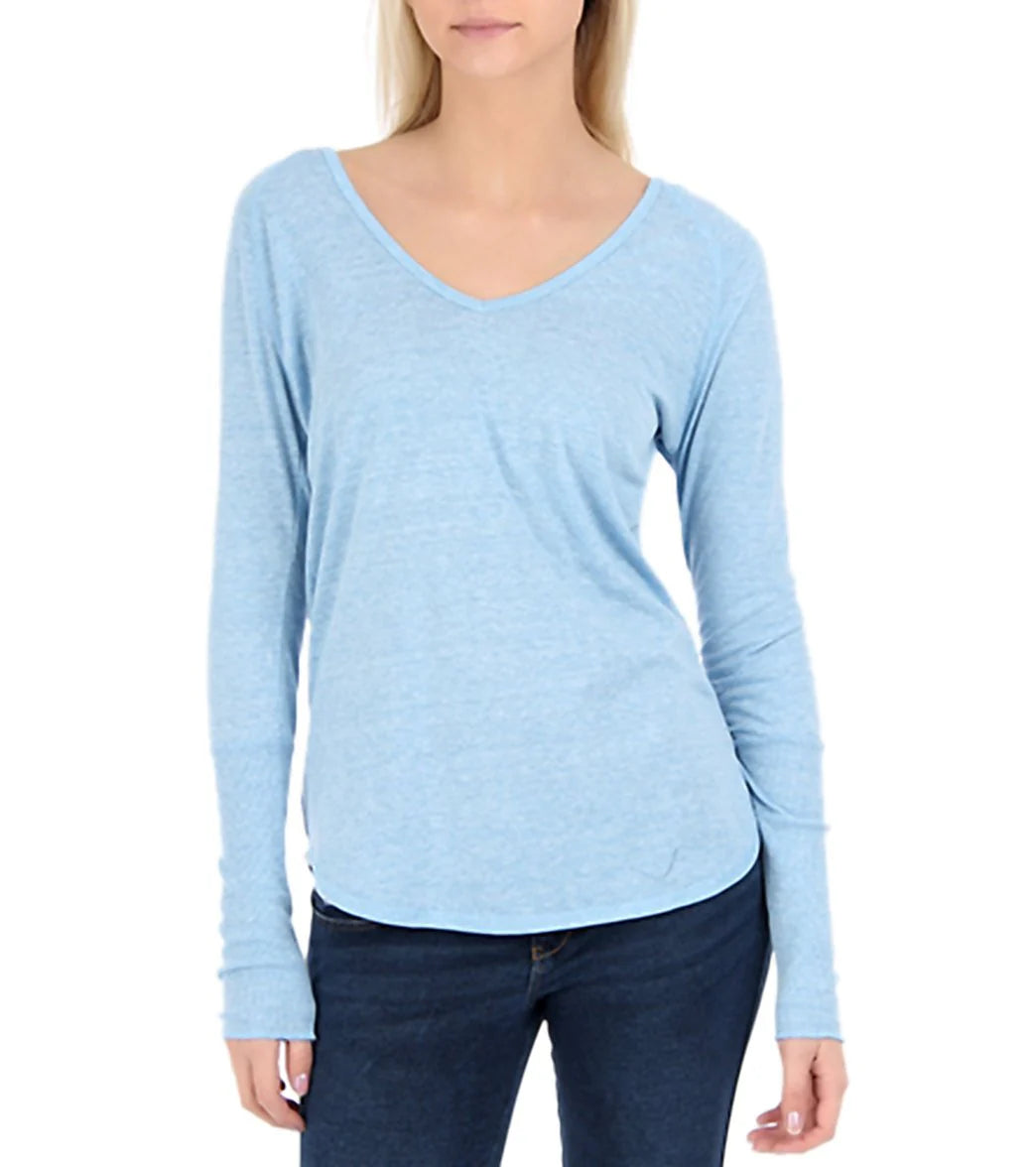 Hurley Girls' Solid Skinny L/S Hooded Shirt