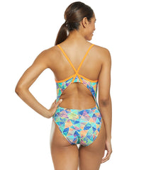 Sporti Synthesize Thin Strap One Piece Swimsuit