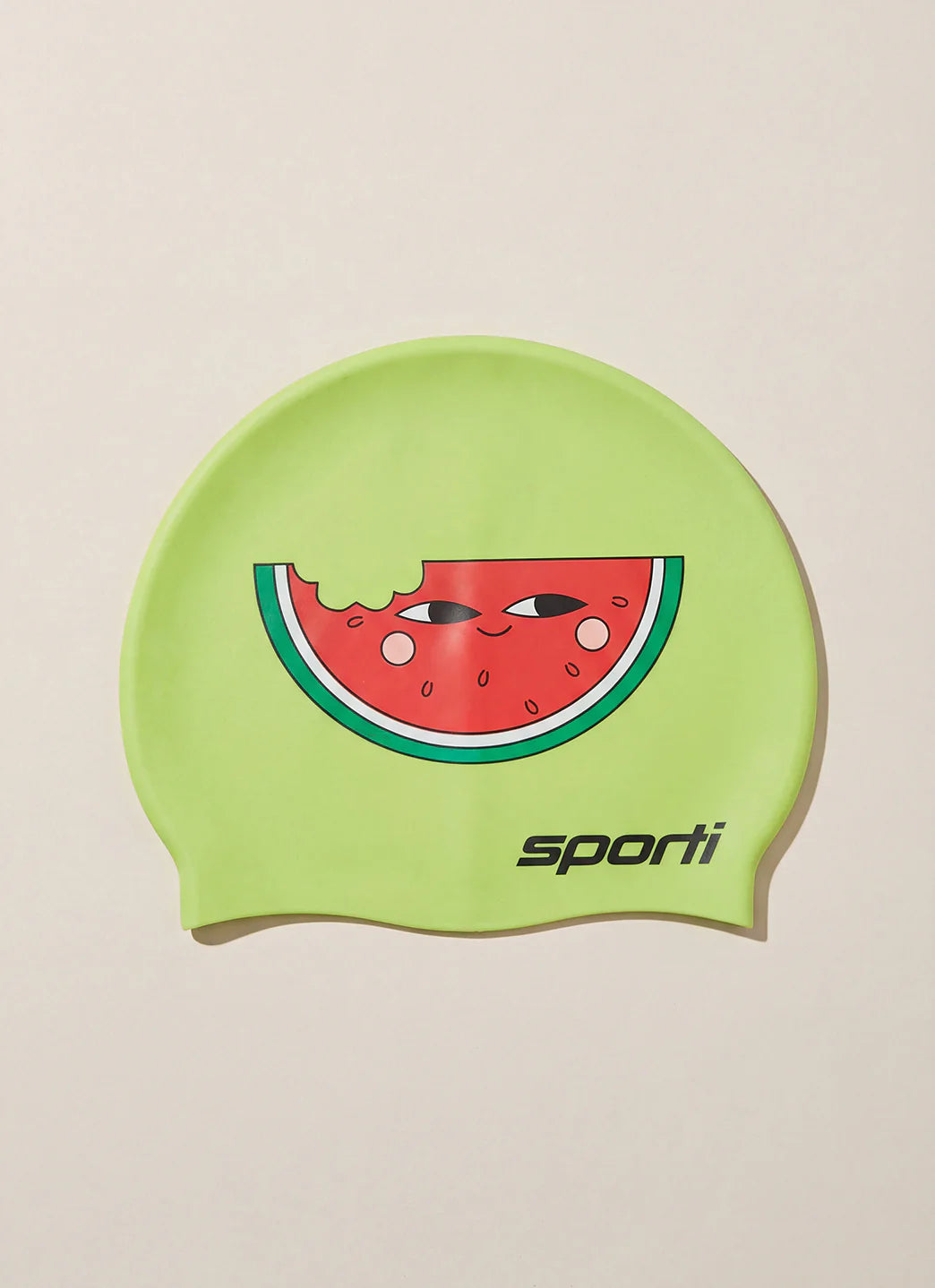 Sporti Watermelon Smile Silicone Swim Cap