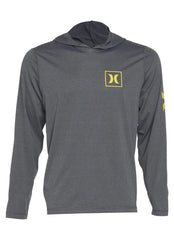 Hurley Men's One And Only Icon Gradient Hybrid UPF 50+ Long Sleeve Pullover Hoodie