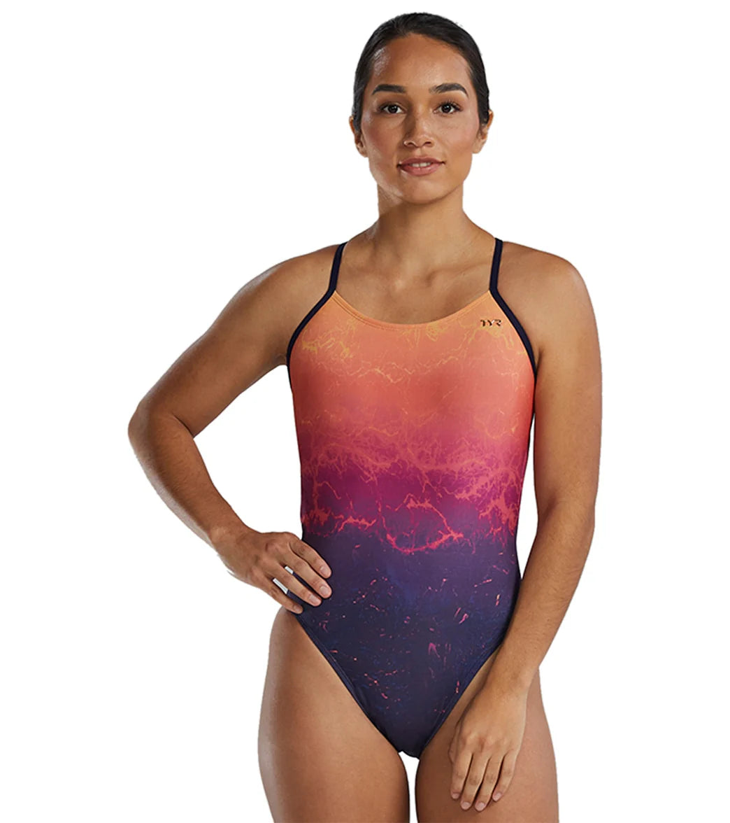 TYR Women's Infrared Cutoutfit One Piece Swimsuit