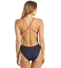TYR Women's Hexa Cutoutfit USA One Piece Swimsuit